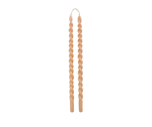 Rustik Lys – Schlanke Swirl Blossom Dinner-Kerze