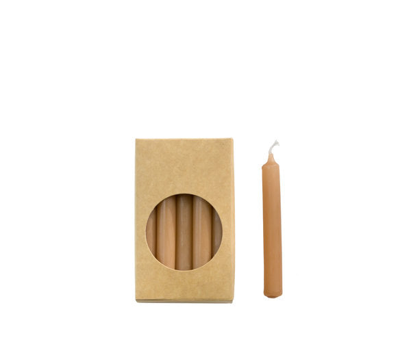 Rustik Lys - Bleistiftkerzen Karamell S