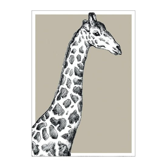 BDdesigns - Wildtier-Giraffenkarte