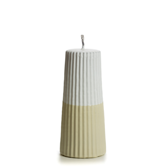 Rustik Lys - Outdoor Stumpenkerze Rillensand S