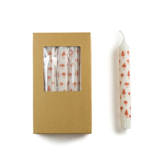 Rustik Lys – Stearin-Dinnerkerze von Kimmi Mushroom
