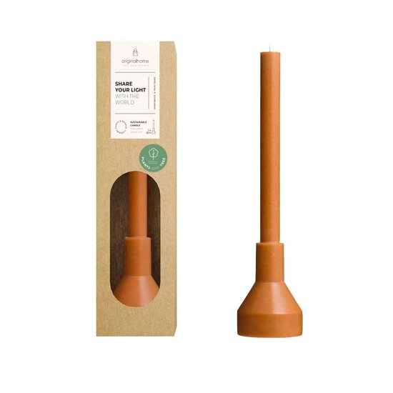 Original Home – Kerze und Halter aus Terrakotta