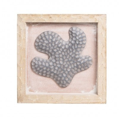 PTMD - Jewel Panel Holzblatt Creme Quadratisch