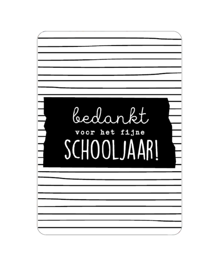 Karte: Vielen Dank für das wundervolle Schuljahr!