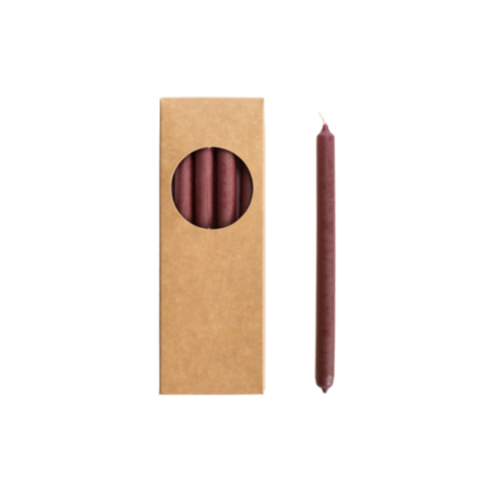 Rustik Lys - Bleistiftkerzen Aubergine L