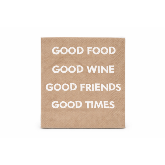 Mijn Stijl - Servietten Good Food natur