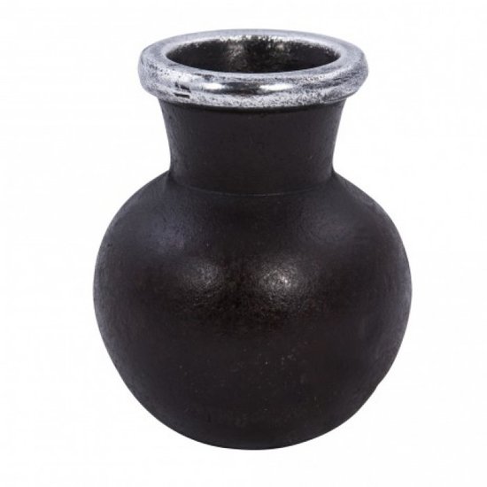 PTMD - Vase Aluminium Zweifarbig Braun