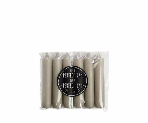 Rustik Lys – Geschenk-Dinnerkerze aus Leinen