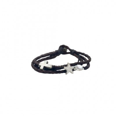 Lisbeth Dahl Copenhagen – Schwarzes Lederarmband