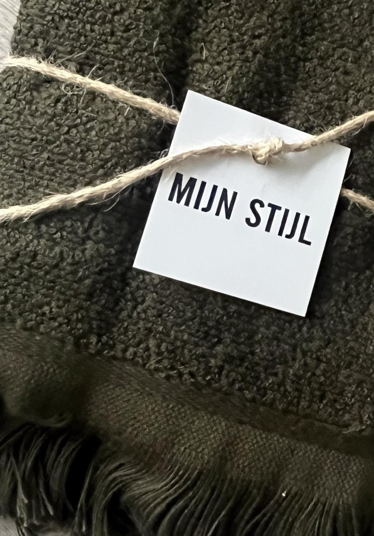 Mein Stil – Fransenhandtuch, dunkelgrün