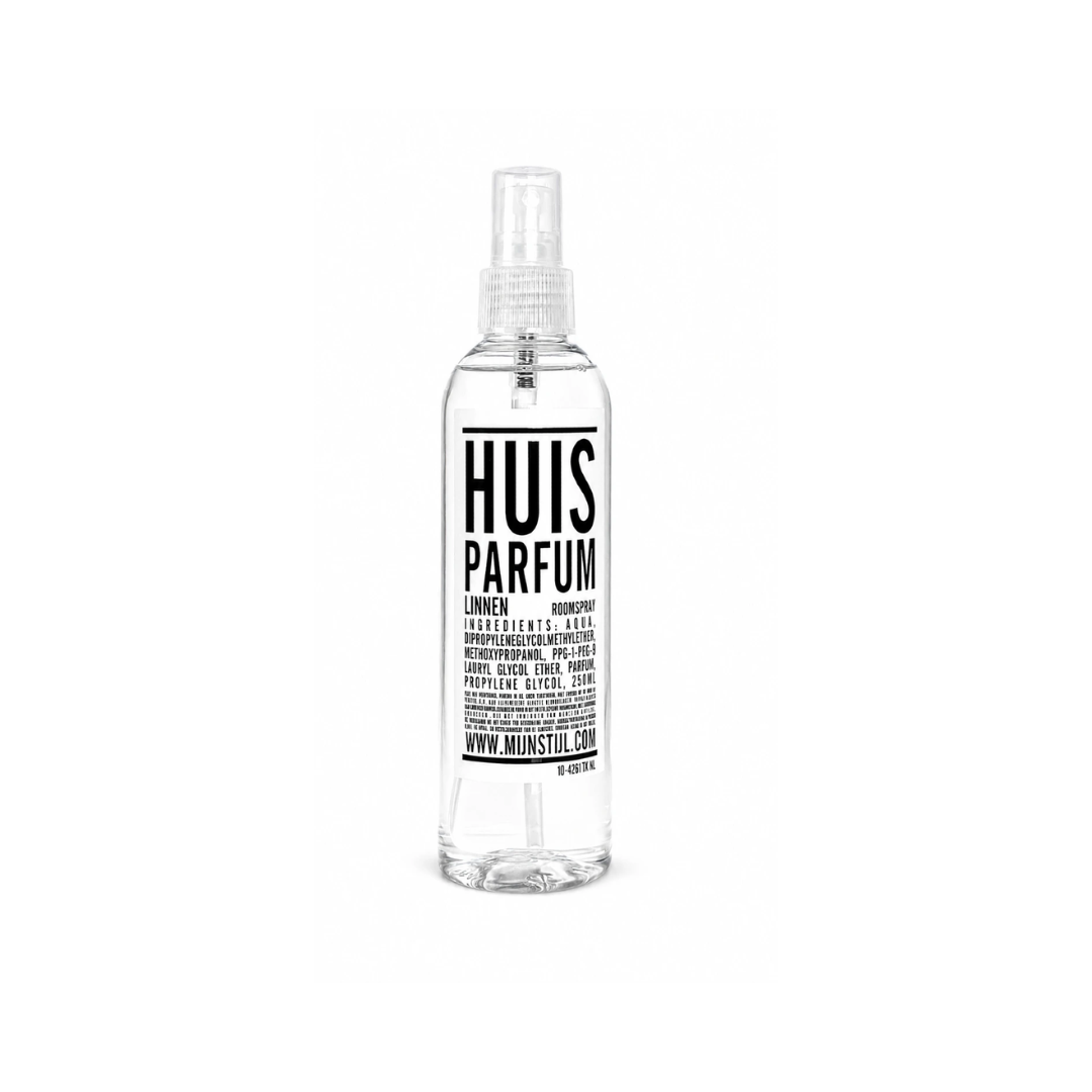 Mijn Stijl roomspray Linnen 250 ml in transparante sprayflacon