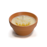 Rustik Lys - Kerze Flower bowl Pale banana