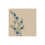 Mijn Stijl - Serviette Blume blau