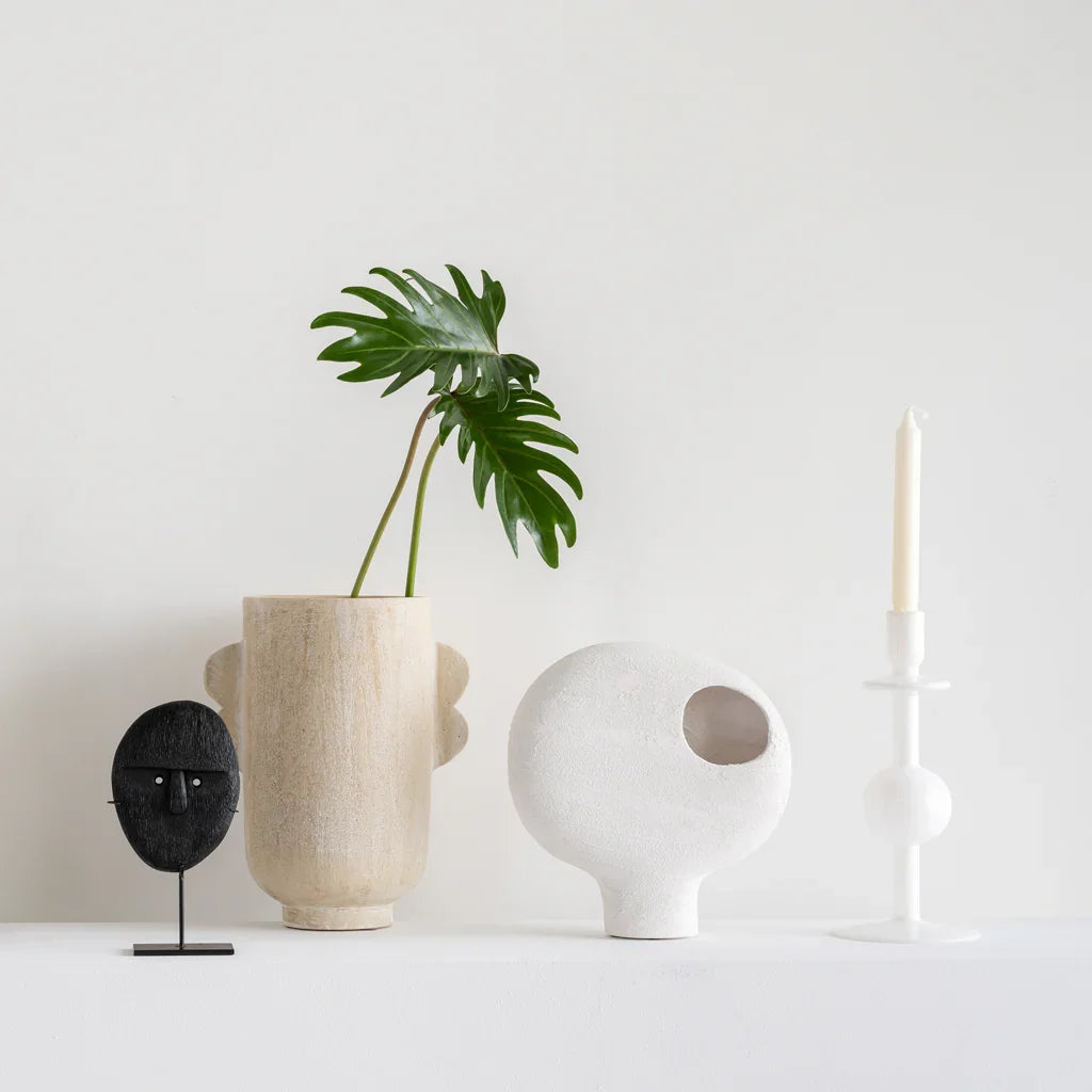 Urban Nature Culture kandelaar Bulb wit/transparant Ø12,5×30 cm