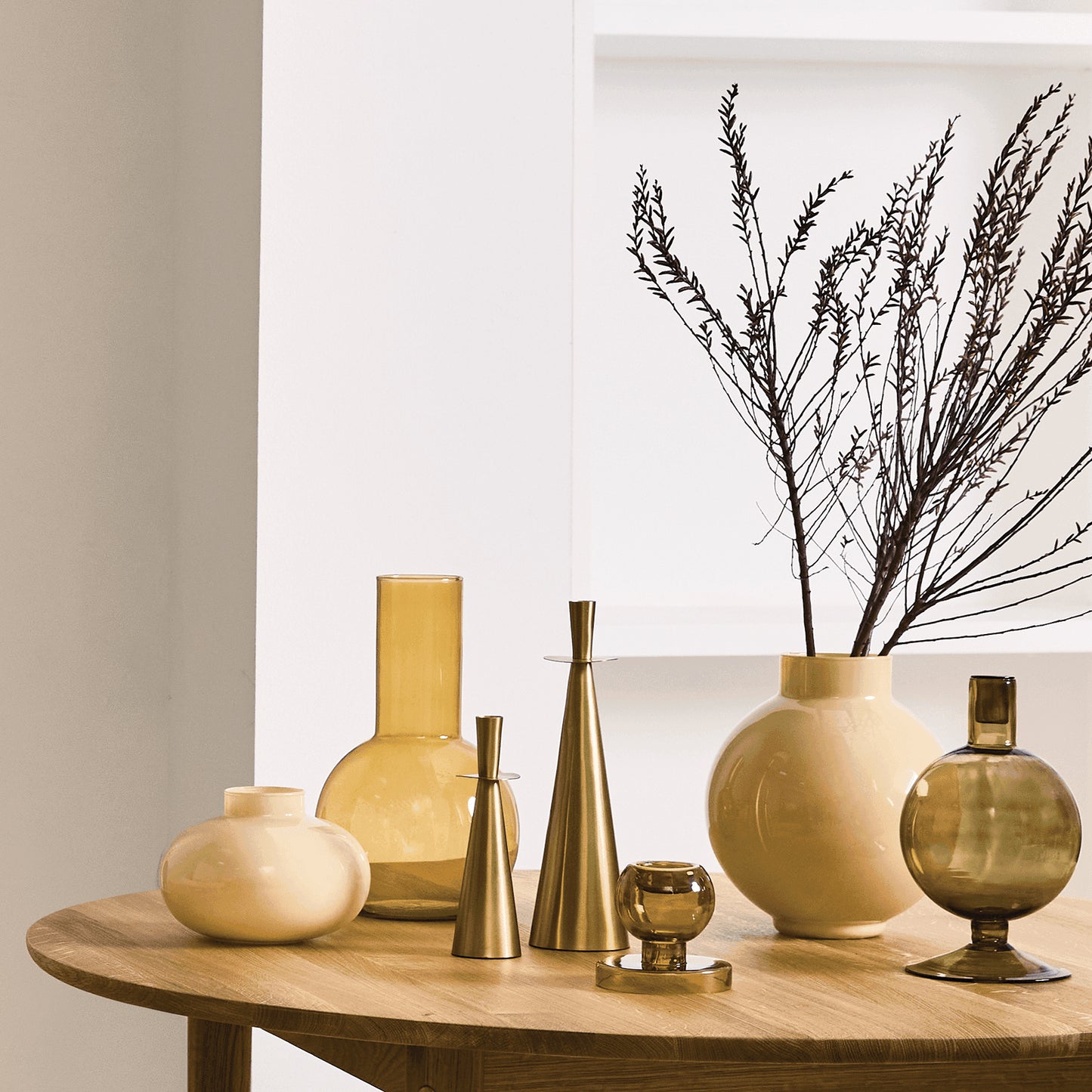 Urban Nature Culture - Kandelaar Clessidra M - Goud (20,5 cm)