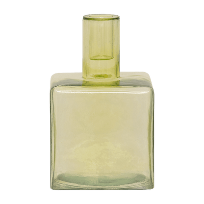Urban Nature Culture - Kandelaar Cubico - Pale Green Gerecycled Glas (16 cm)