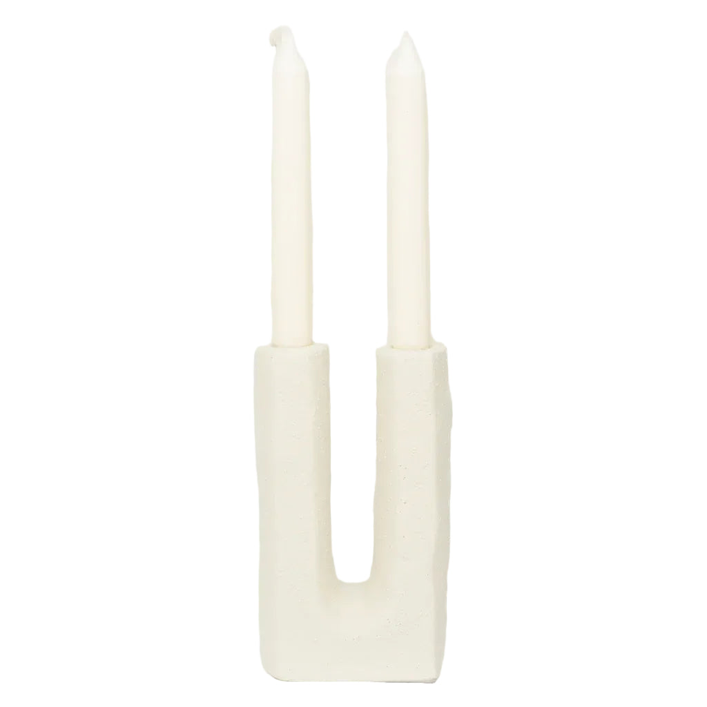Urban Nature Culture kandelaar Tomas gebroken wit 10,7×5×20 cm