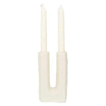 Urban Nature Culture kandelaar Tomas gebroken wit 10,7×5×20 cm