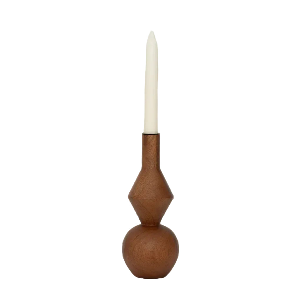 Urban Nature Culture kandelaar Arvid Golden Oak Ø10×26 cm