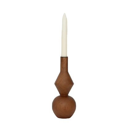 Urban Nature Culture kandelaar Arvid Golden Oak Ø10×26 cm
