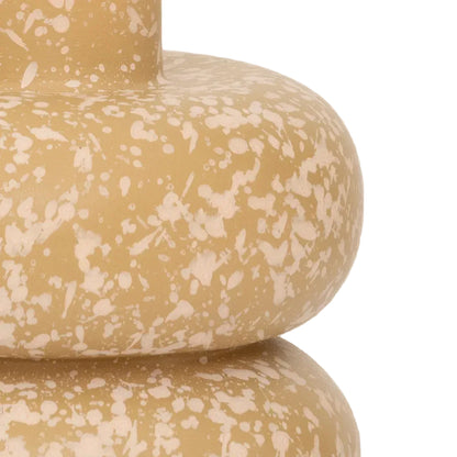 Urban Nature Culture kandelaar Zody beige met roze spikkels Ø10×14 cm