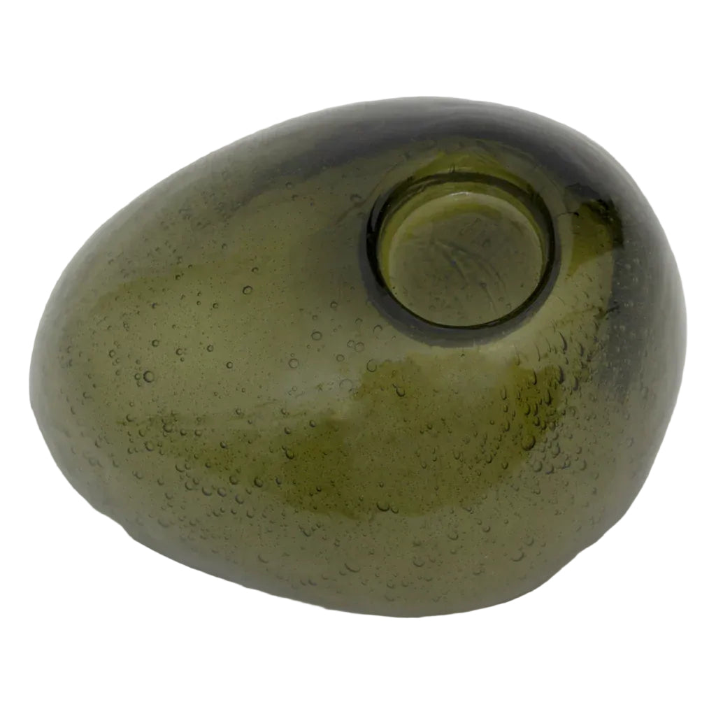 Urban Nature Culture theelichthouder Kivi olijfgroen 18×14,5×7 cm
