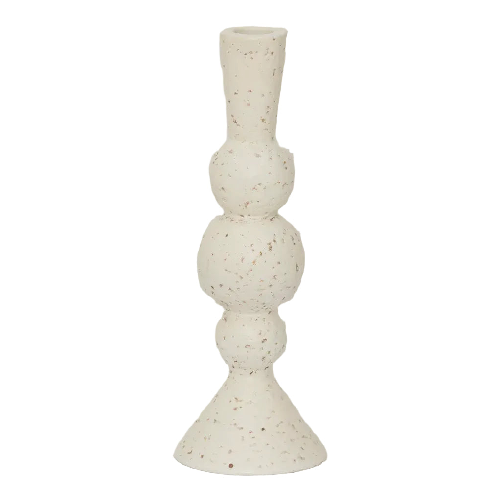 Urban Nature Culture kandelaar Khanya gebroken wit Ø8,5×23,5 cm