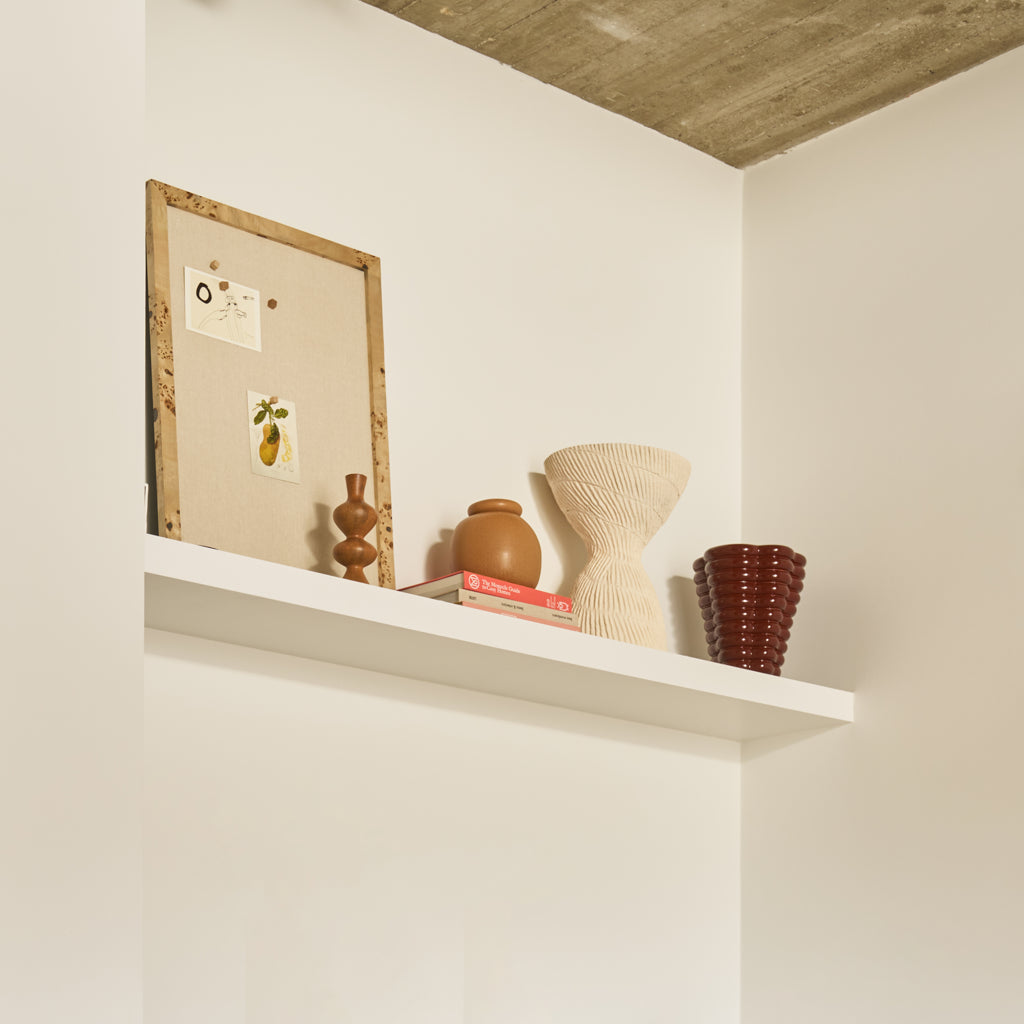Urban Nature Culture kandelaar Rosha Golden Oak van mangohout Ø8,5 × 22 cm