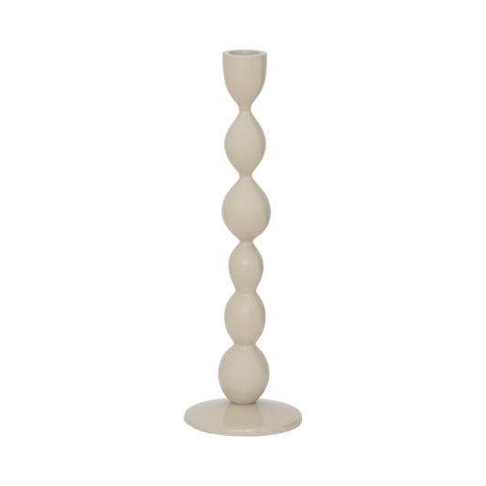 Urban Nature Culture kandelaar Juna Pale Khaki van aluminium Ø8,5 × 27 cm
