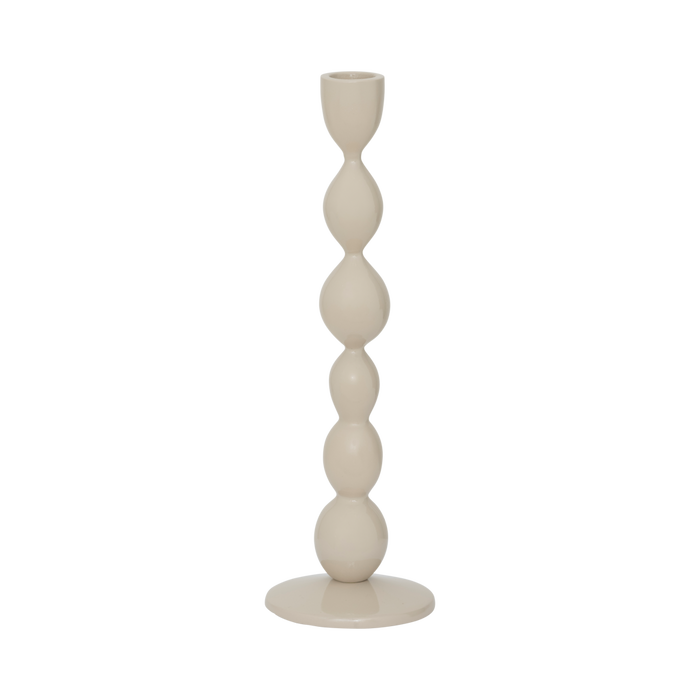 Urban Nature Culture kandelaar Juna Pale Khaki van aluminium Ø8,5 × 27 cm