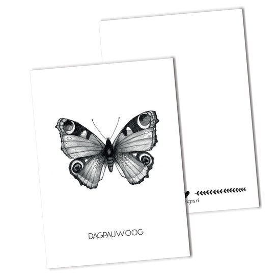 BDdesigns - Pfauenfalter-Karte