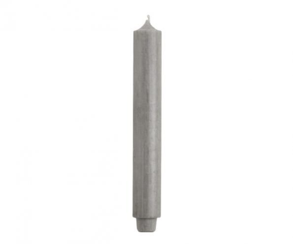 Rustik Lys – Tischkerze 3,2 x 30 cm Taubengrau