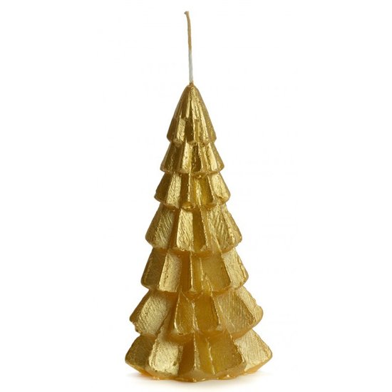 Rustik Lys - Weihnachtsbaumkerze Gold Klein