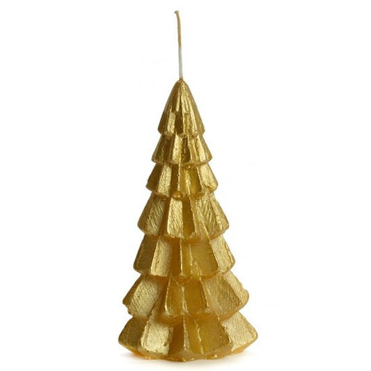 Rustik Lys - Weihnachtsbaumkerze Gold Klein