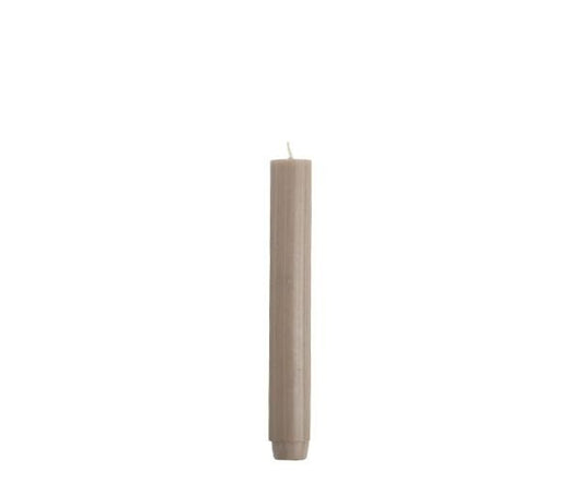 Rustik Lys dinerkaars Olifantgrijs – 2,6 × 18 cm