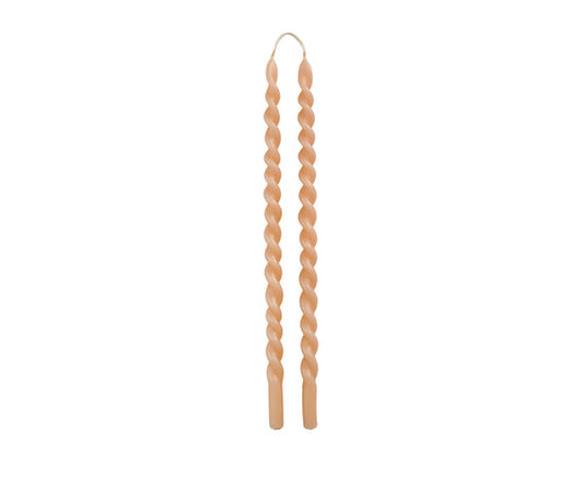 Rustik Lys – Schlanke Swirl Blossom Dinner-Kerze