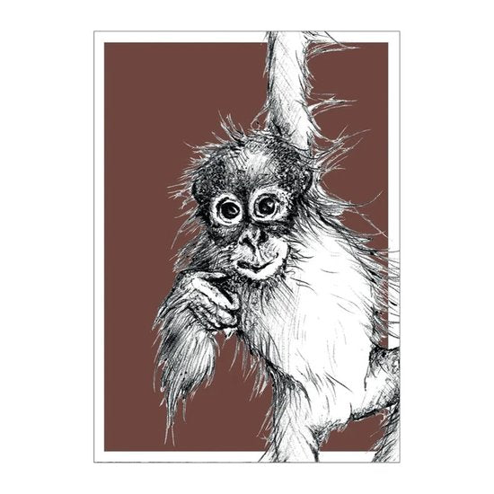 BDdesigns - Orang-Utan-Wildtierkarte