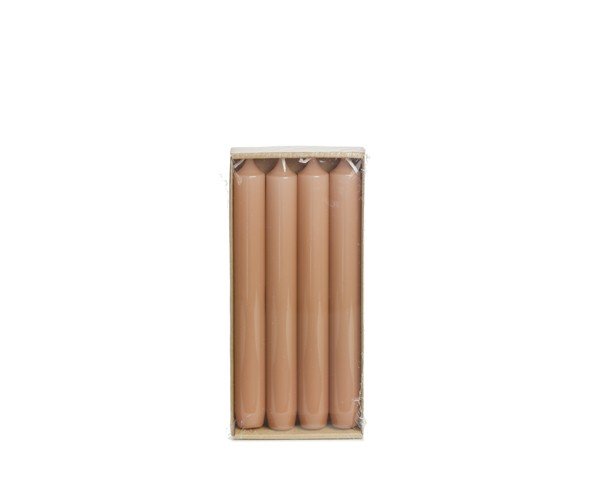 Rustik Lys hoogglans dinerkaarsen Brique 2,1 × 19 cm - 4 stuks