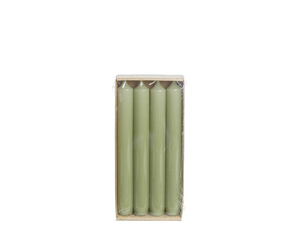 Rustik Lys hoogglans dinerkaarsen Eucalyptus 2,1 × 19 cm - 4 stuks