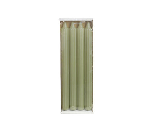 Rustik Lys – Gerillte Tafelkerze Eukalyptus s/4