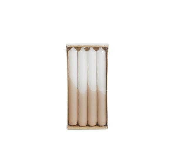 Rustik Lys Half Dipped dinerkaarsen Pastel pink 2,1 × 19 cm - 4 stuks