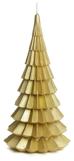 Rustik Lys – Goldene Weihnachtsbaumkerze für den Außenbereich