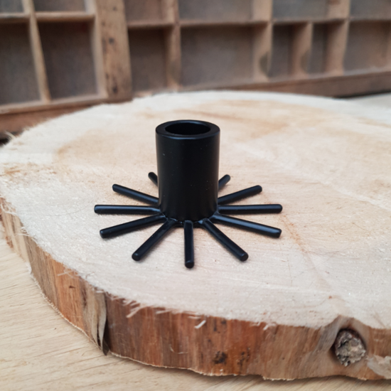 Radkerzenständer schwarz