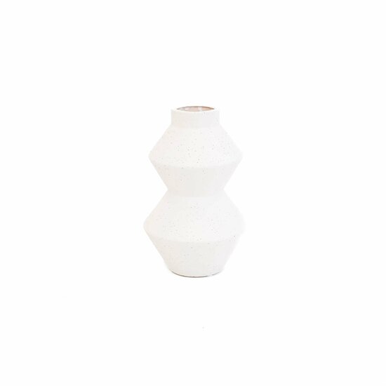 Housevitamin – Bio-Vase, Weiß – 13 x 13 x 22 cm