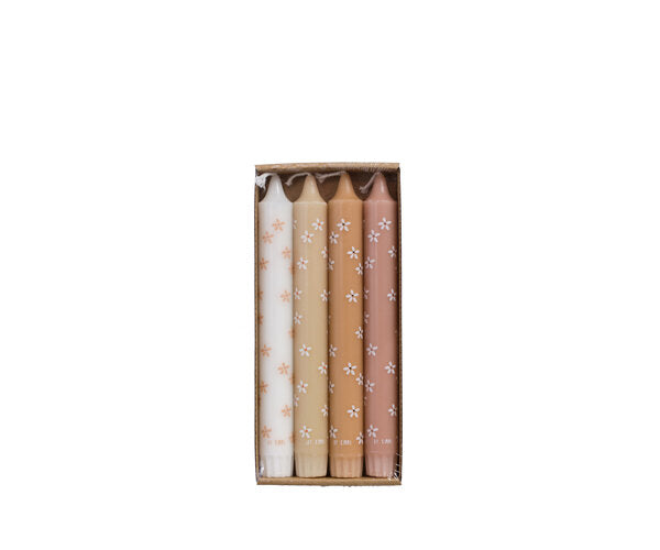 Rustik Lys - BY KIMMI Dinner Candle Flowers spring s/4
