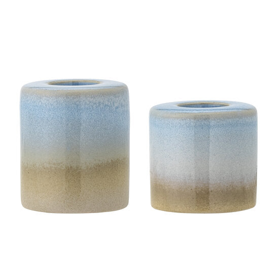 Bloomingville kandelaar Safie blauw set van 2