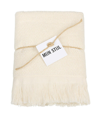 Mein Stil – Handtuch mit Fransen, Ecru