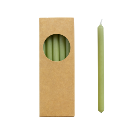 Rustik Lys potloodkaarsjes Olijfgroen 1,2 × 17,5 cm