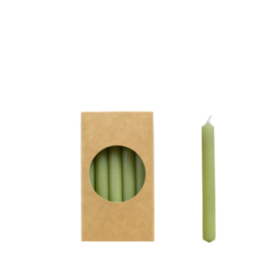 Rustik Lys potloodkaarsjes Olijfgroen 1,2 × 10 cm