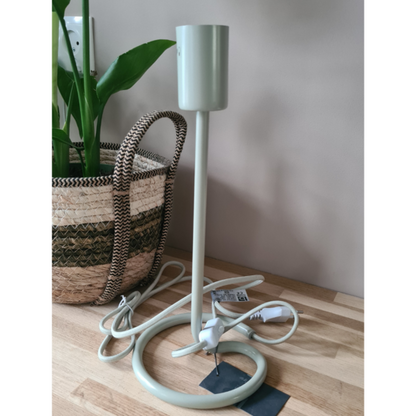 Broste Copenhagen – Cilu Tischleuchte, grau/taupe, Ausstellungsmodell
